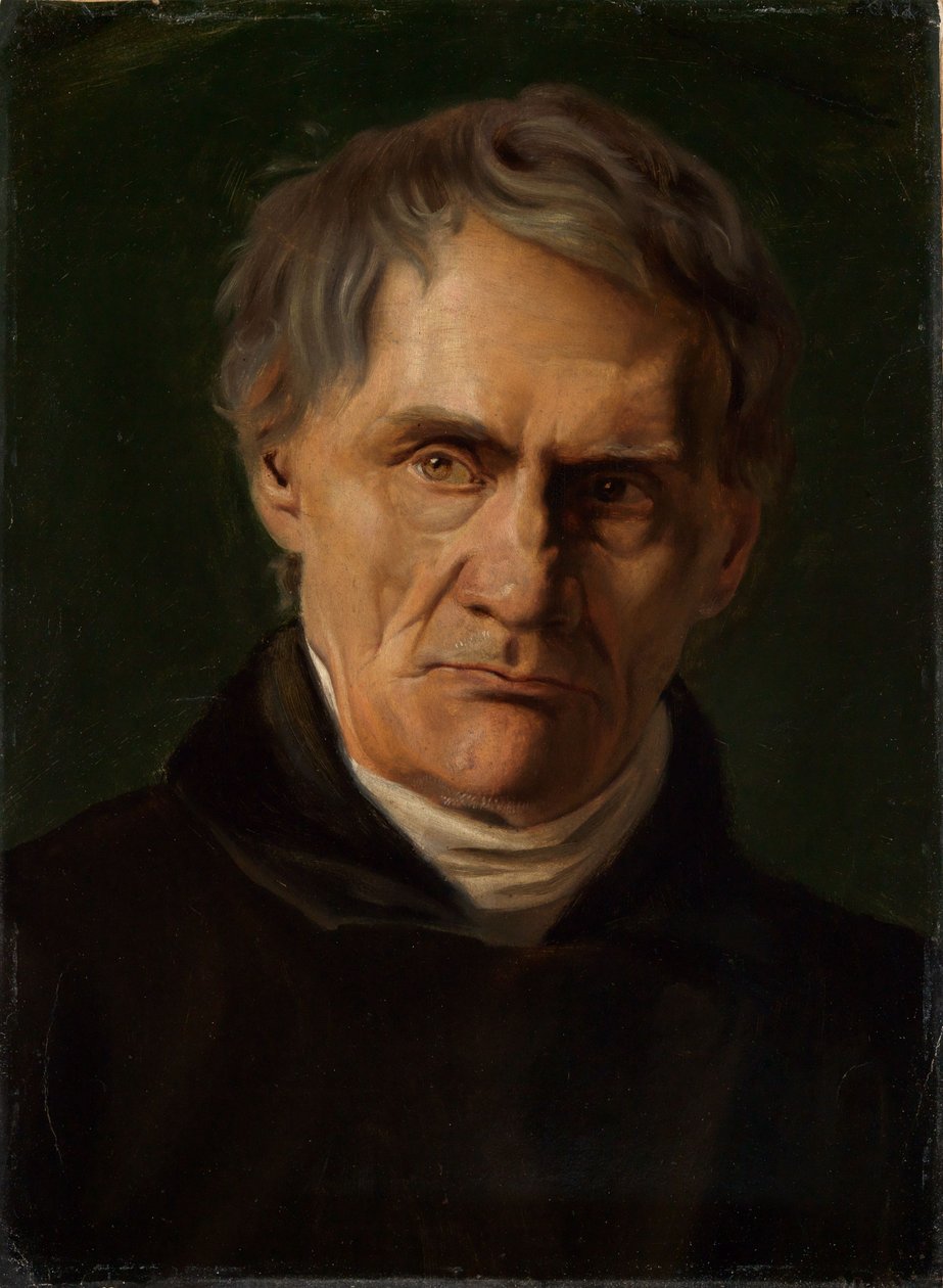 Portræt af en ældre herre af Anselm Feuerbach