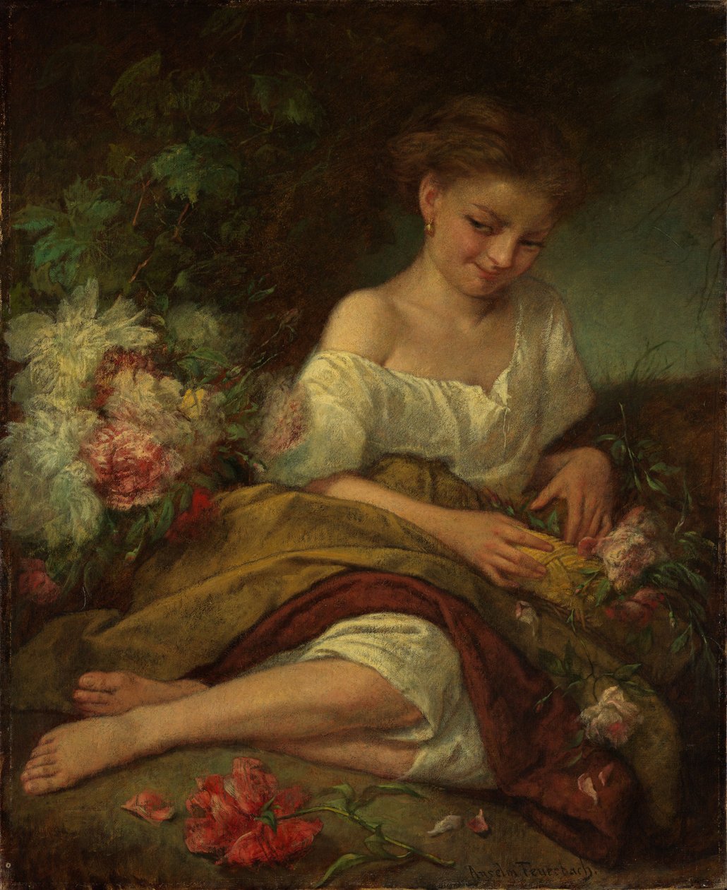 Blomsterpige af Anselm Feuerbach