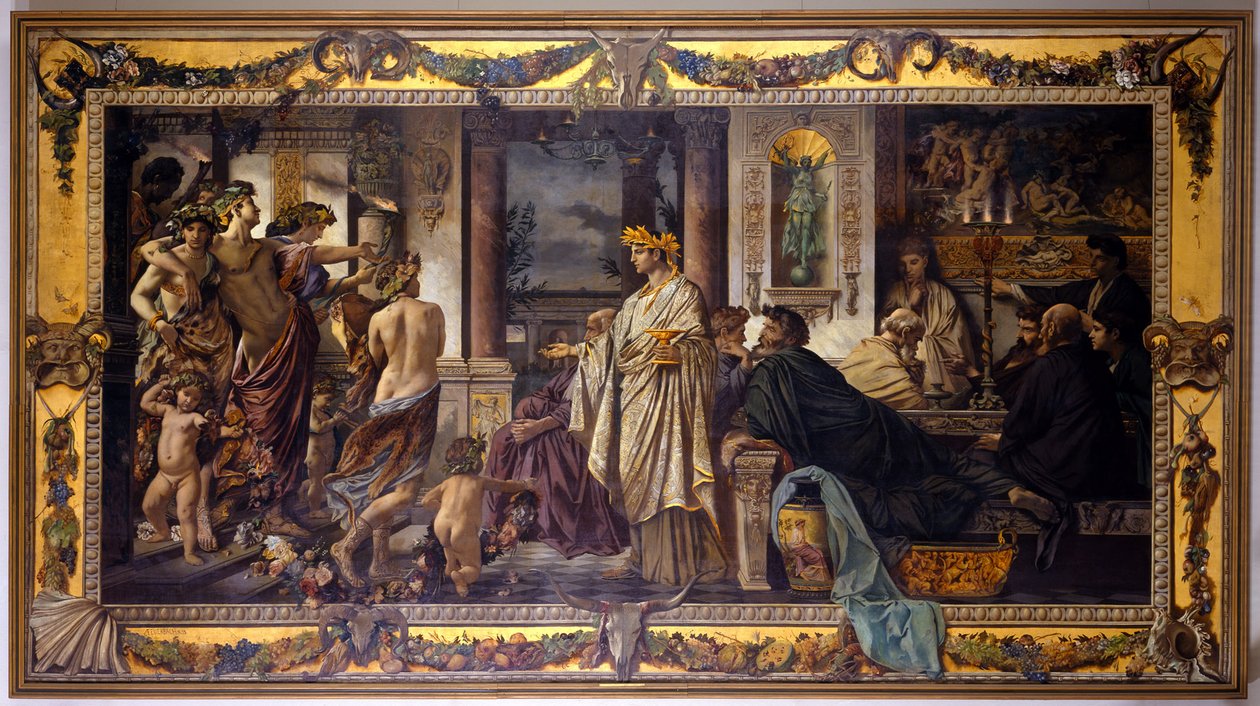 Gæstefesten (efter Platon), anden udgave af Anselm Feuerbach