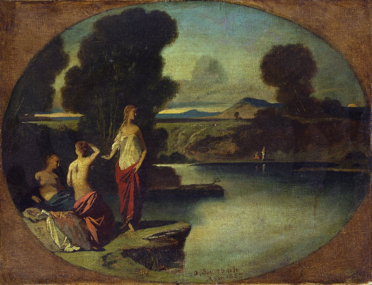 Tre piger ved vandet af Anselm Feuerbach