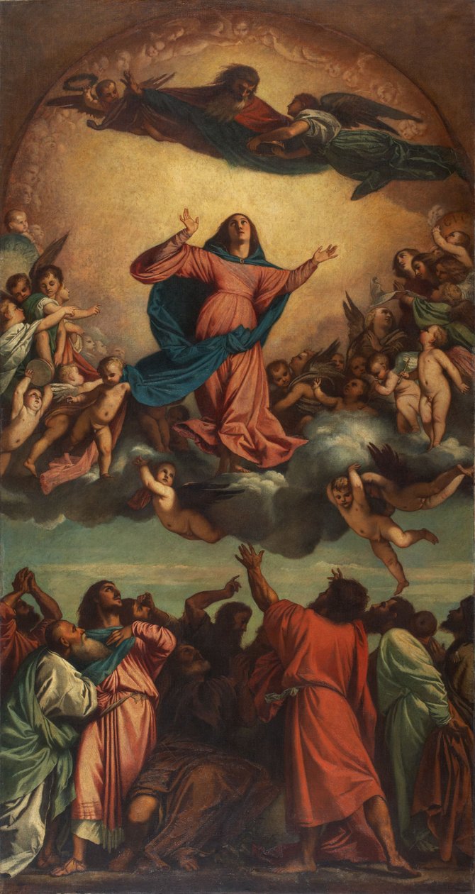 Jomfru Marias Himmelfart af Anselm Feuerbach