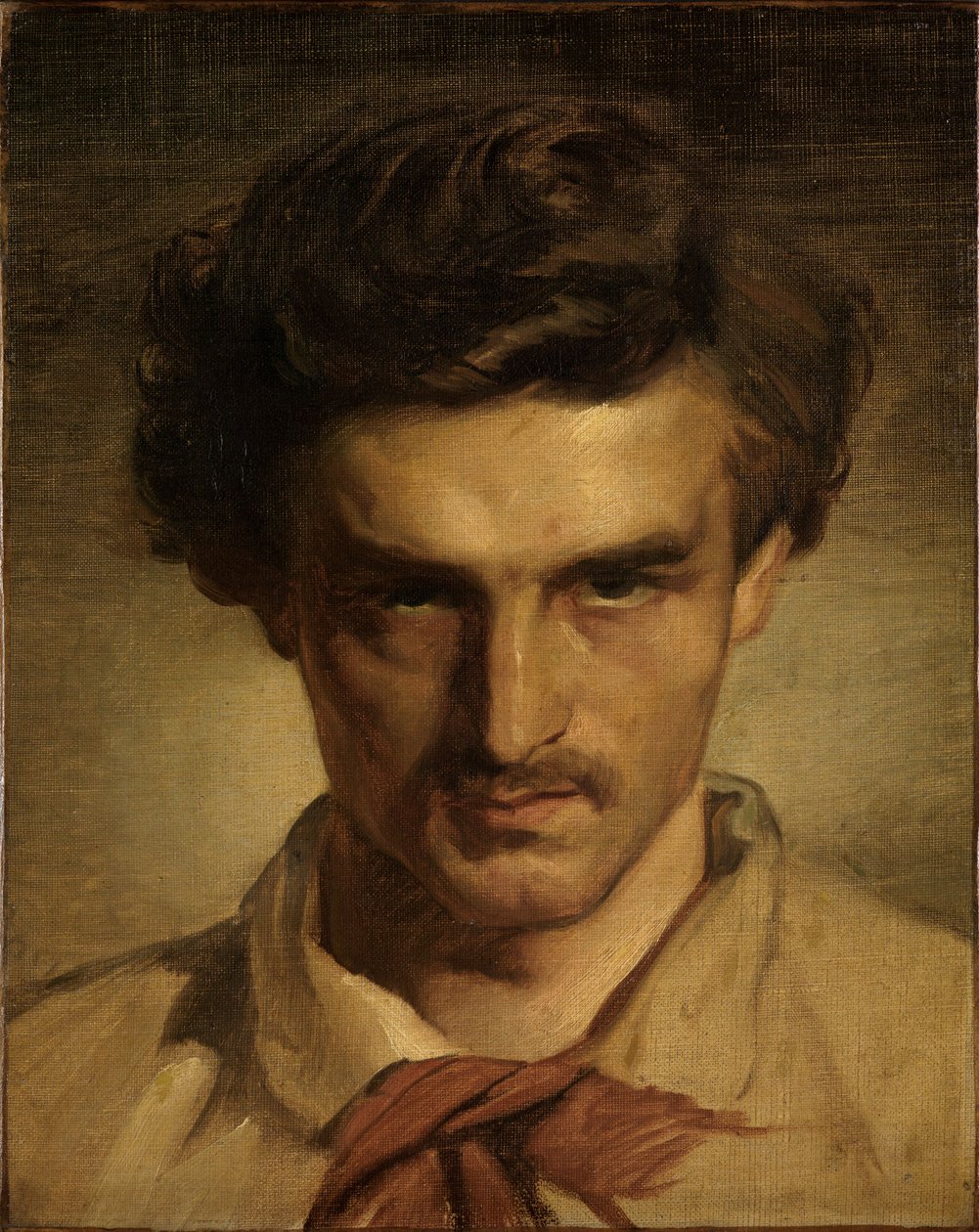 Ungdommeligt selvportræt af Anselm Feuerbach