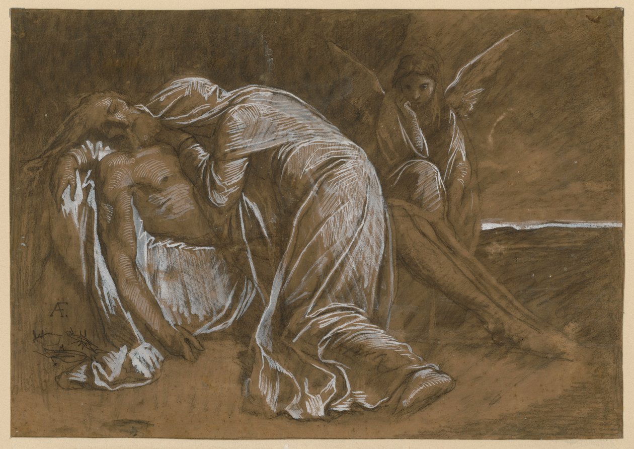Sørgende kvinder. Udkast til en Pietà af Anselm Feuerbach