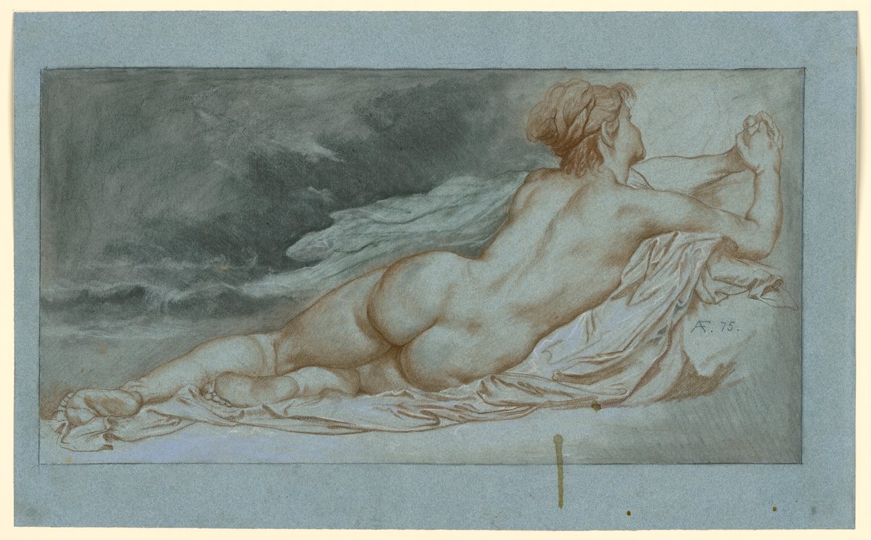 Den liggende Okeanide af Anselm Feuerbach