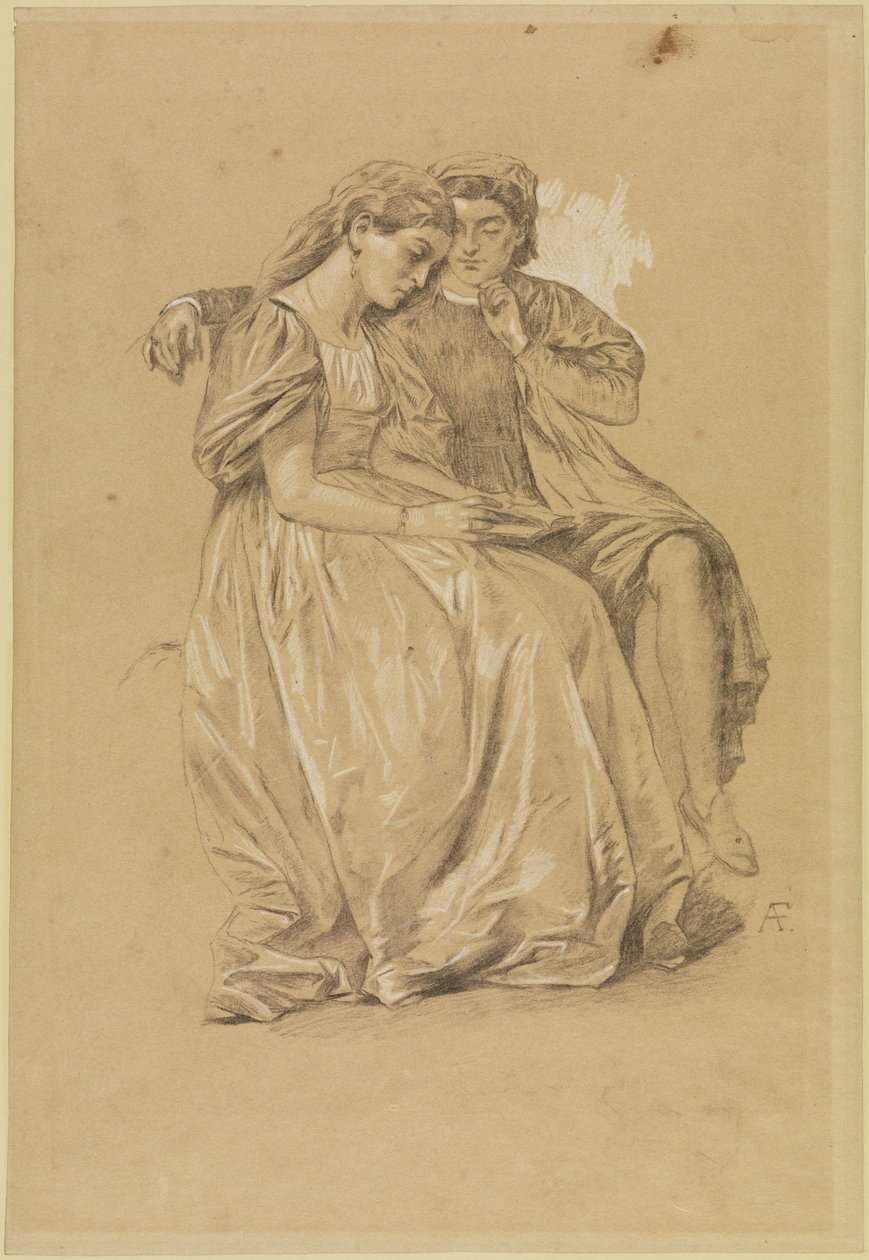 Paolo og Francesca (kopi) af Anselm Feuerbach