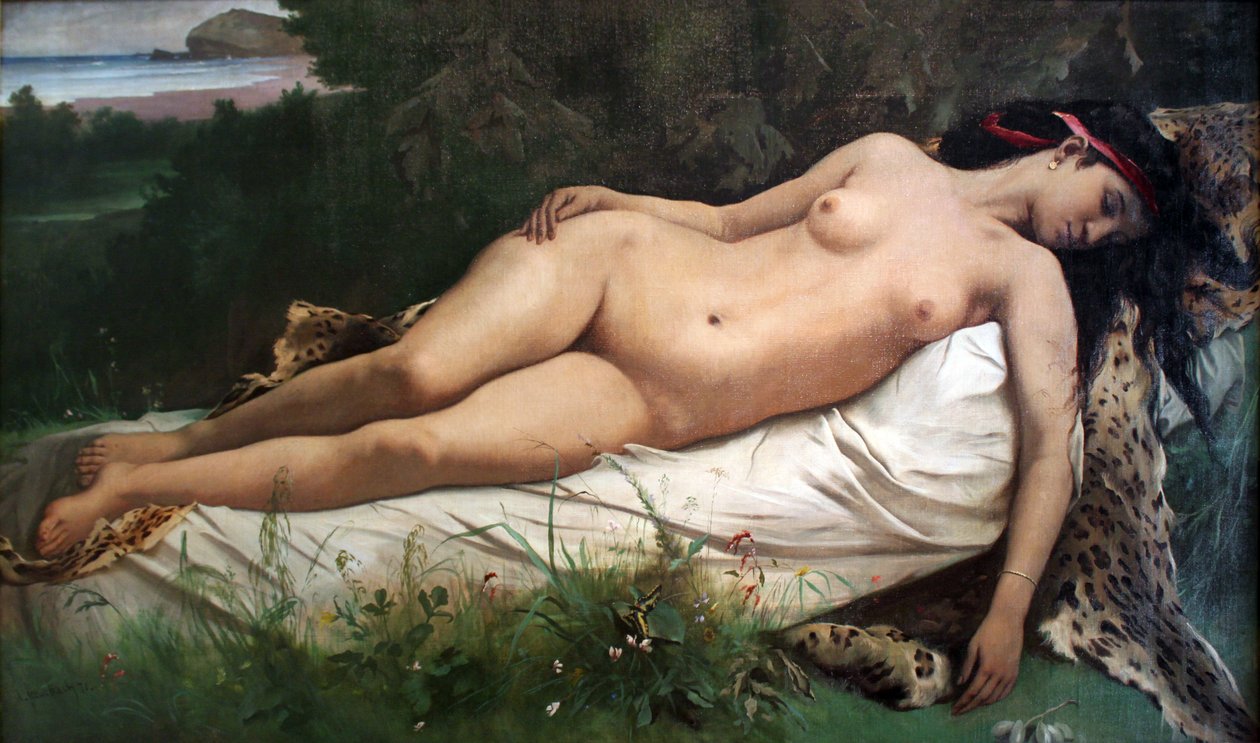 Hvilende nymfe af Anselm Feuerbach