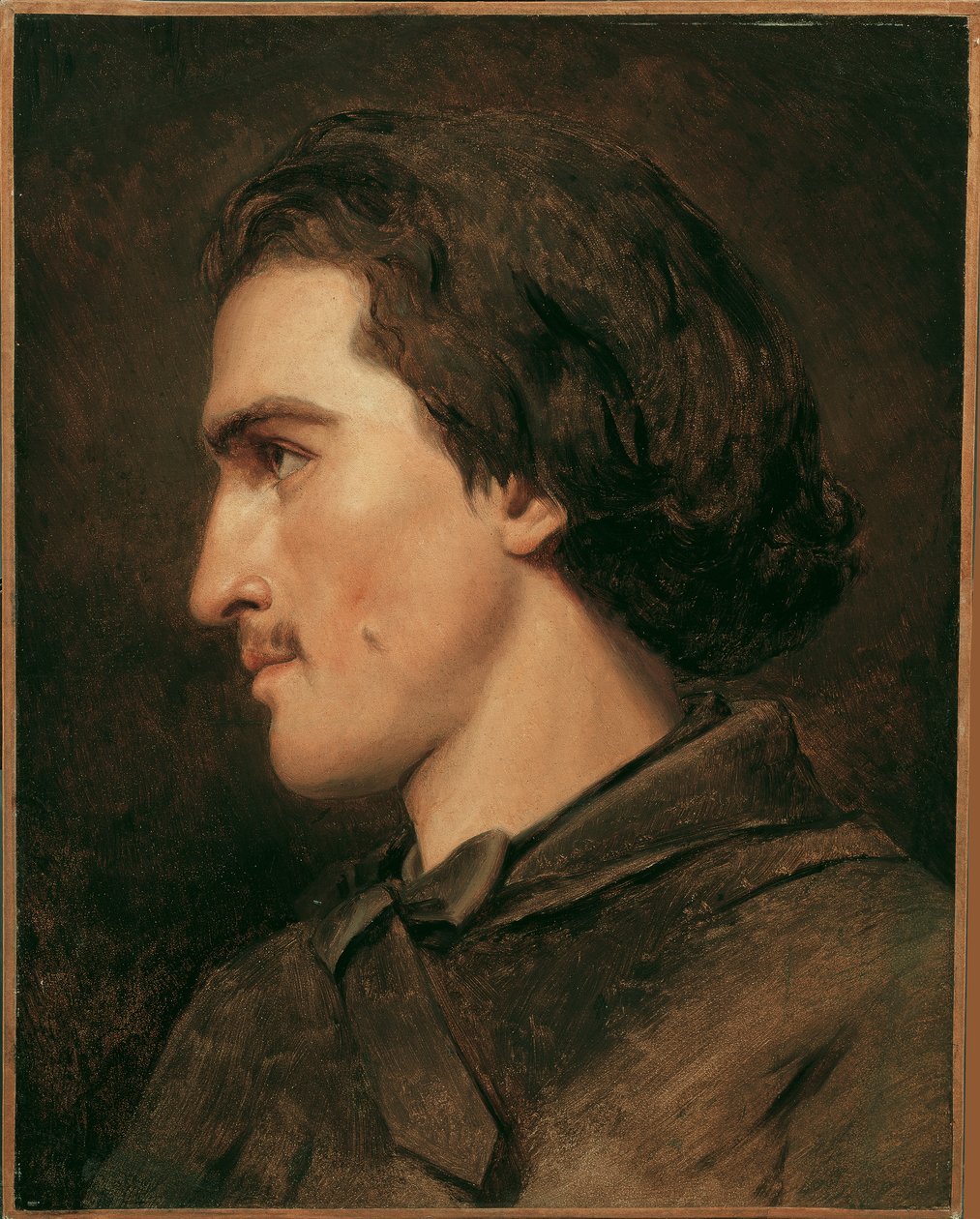 selvportræt (?) af Anselm Feuerbach
