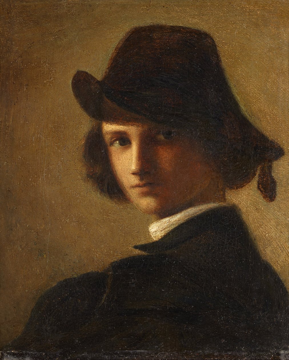 Selvportræt som dreng af Anselm Feuerbach