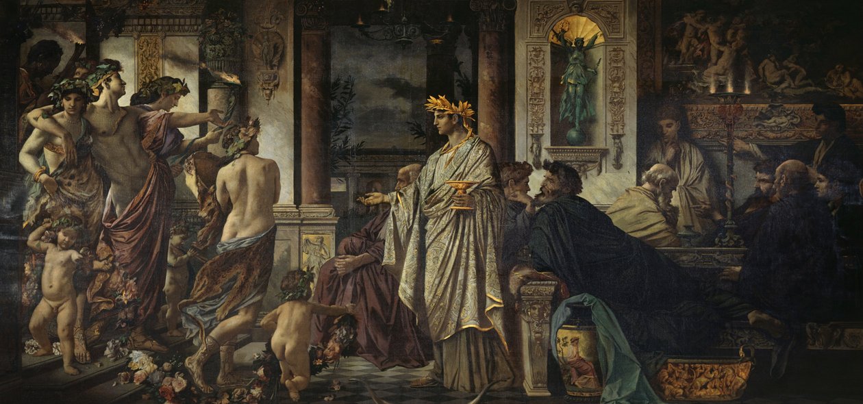 Festen. Efter Platon (anden version) af Anselm Feuerbach