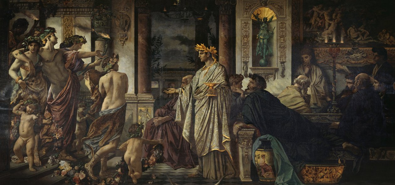The Symposium Second Version, ca 1871-1874 af Anselm Feuerbach