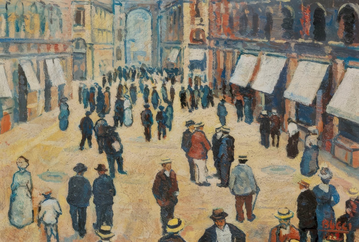 Galleriet i Milano af Anselmo Bucci