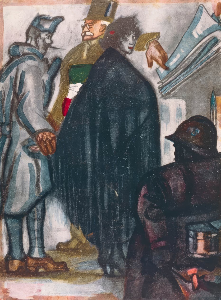 Sonnino i Versailles af Anselmo Bucci