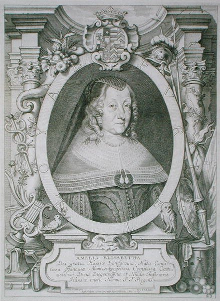 Amalie Elisabeth af Hanau-Muntzenberg (1602-51) fra 