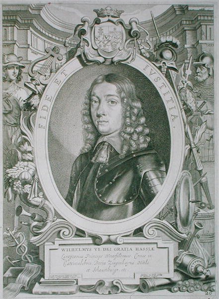 William VI (1629-63) Landgrave of Hesse-Cassel, fra 