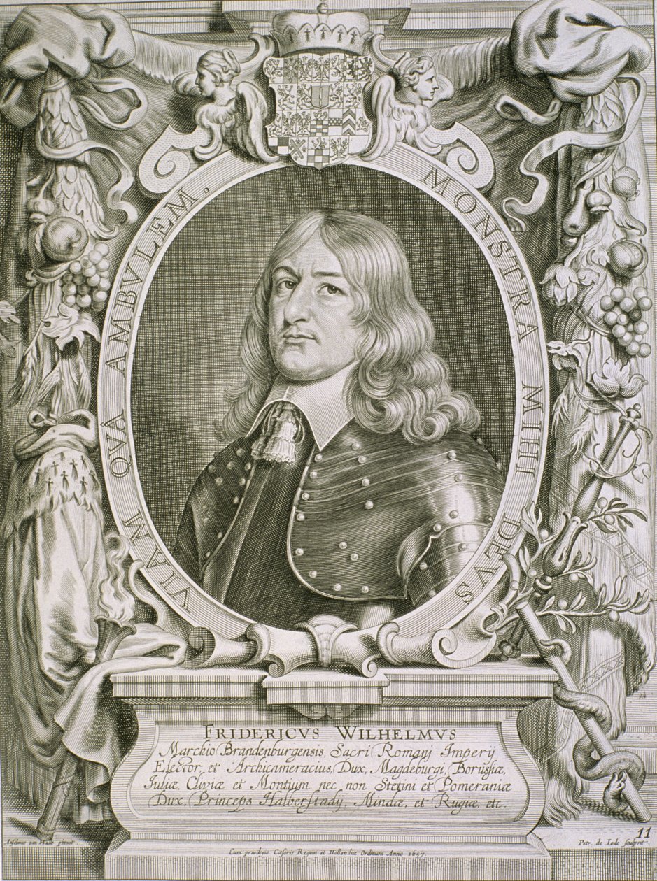 Frederik Vilhelm (1620-88), kurfyrste af Brandenburg, fra "Portraits des Hommes Illustres", graveret af Petrus de Iode, udgivet 1706 af Anselmus van Hulle