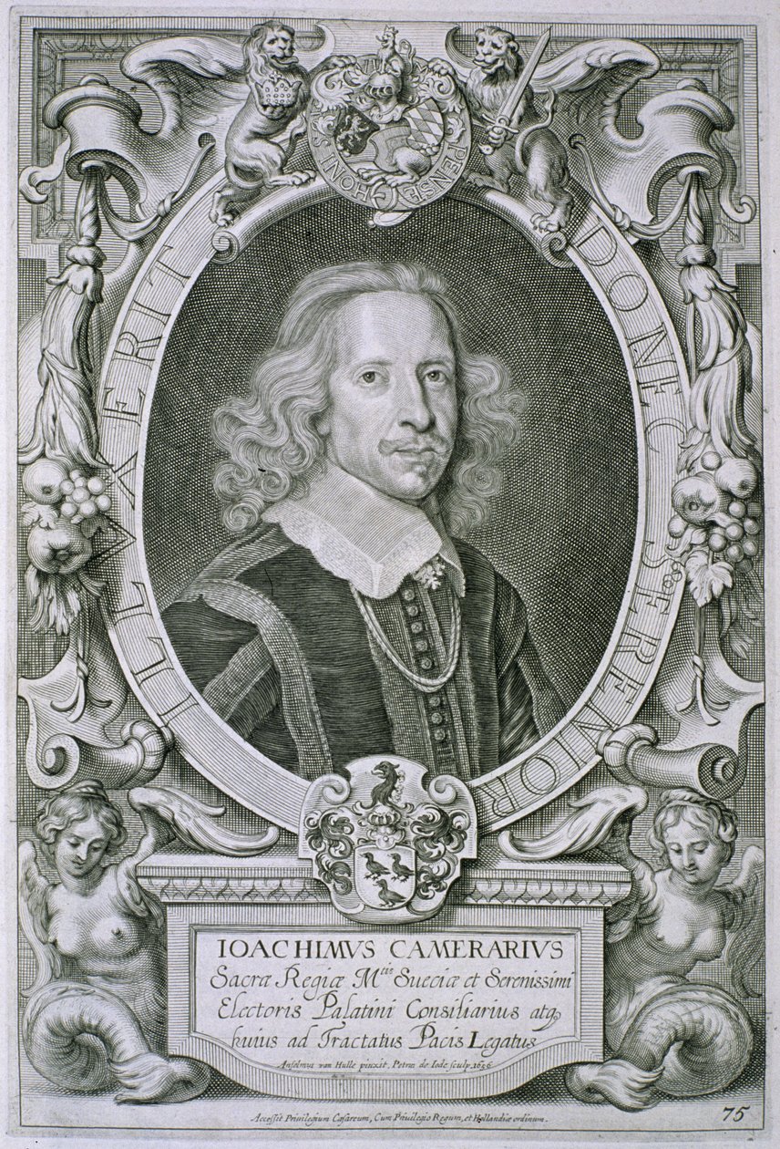 Joachim Camerarius, fra "Portraits des Hommes Illustres", graveret af Petrus de Iode, udgivet 1706 af Anselmus van Hulle