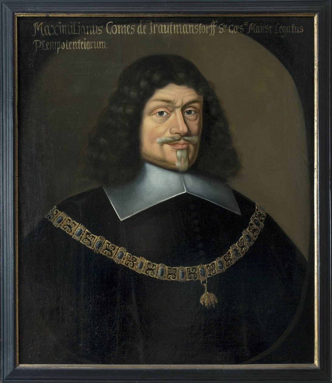 Portræt af Maximilian von und zu Trauttmansdorff (1584-1650), af Hulle, Anselm van, efter (1601-efter 1674). Olie på lærred. Mål: 73x63 cm. Nationalmuseet i Stockholm af Anselmus van Hulle