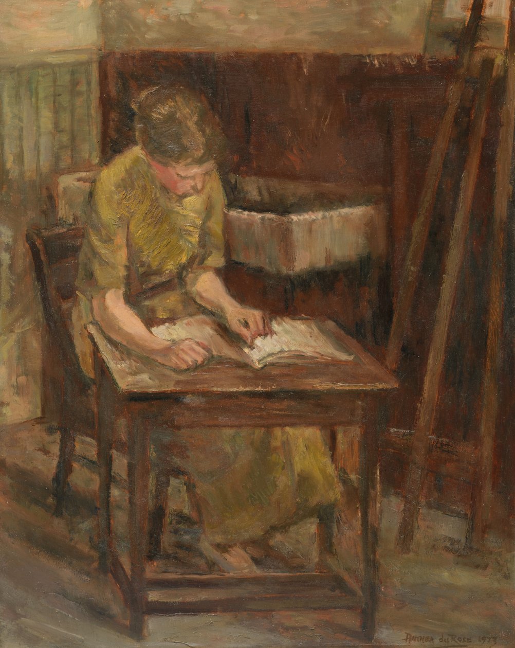 Pige læsning (II) af Anthea Durose