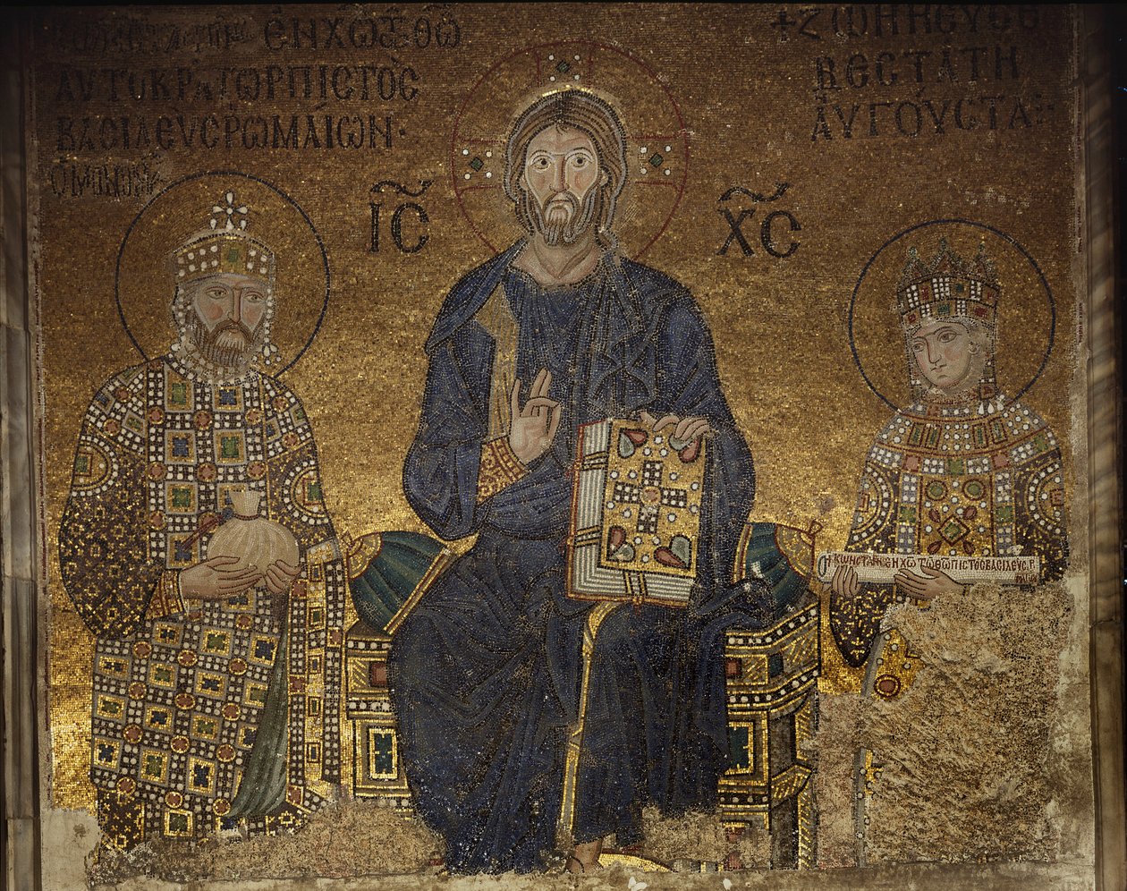 Zoe-mosaikken af Anthemius of and Miletus Isidore of Tralles