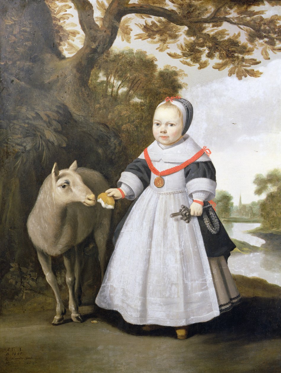 Barn og Får af Anthonie  Palamedesz