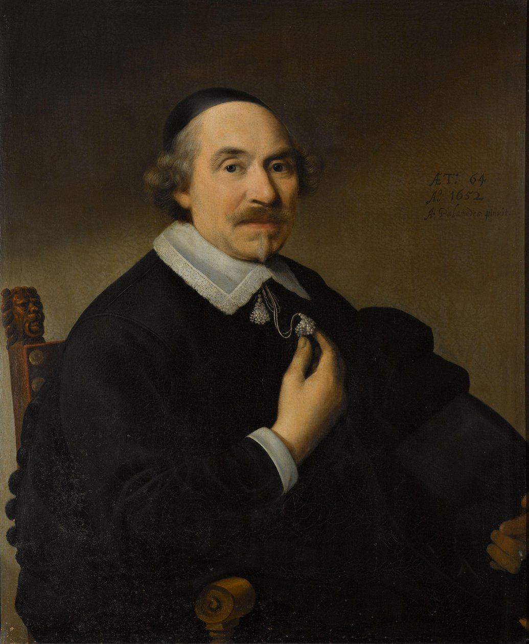Portræt af en mand, sandsynligvis Pieter Anthonisz van Bronckhorst (1588-1661) af Anthonie Palamedesz