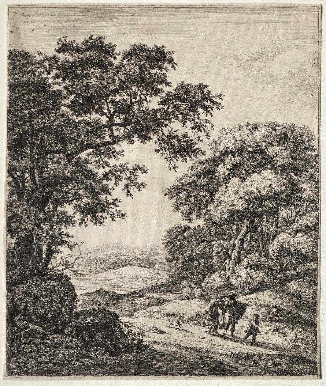 Abraham afskediger Hagar. af Anthonie Waterloo