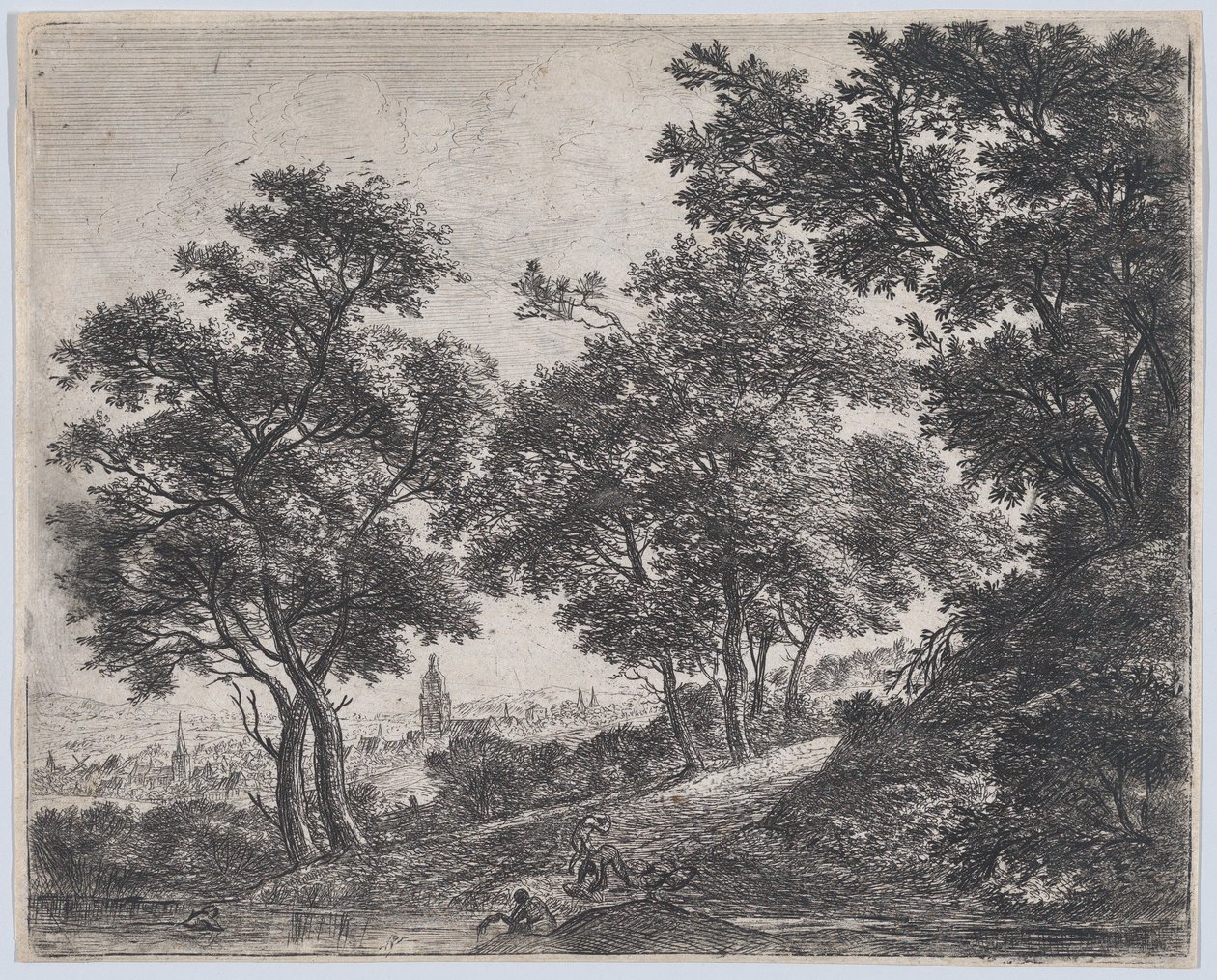 Badegæster, 1600-tallet. af Anthonie Waterloo