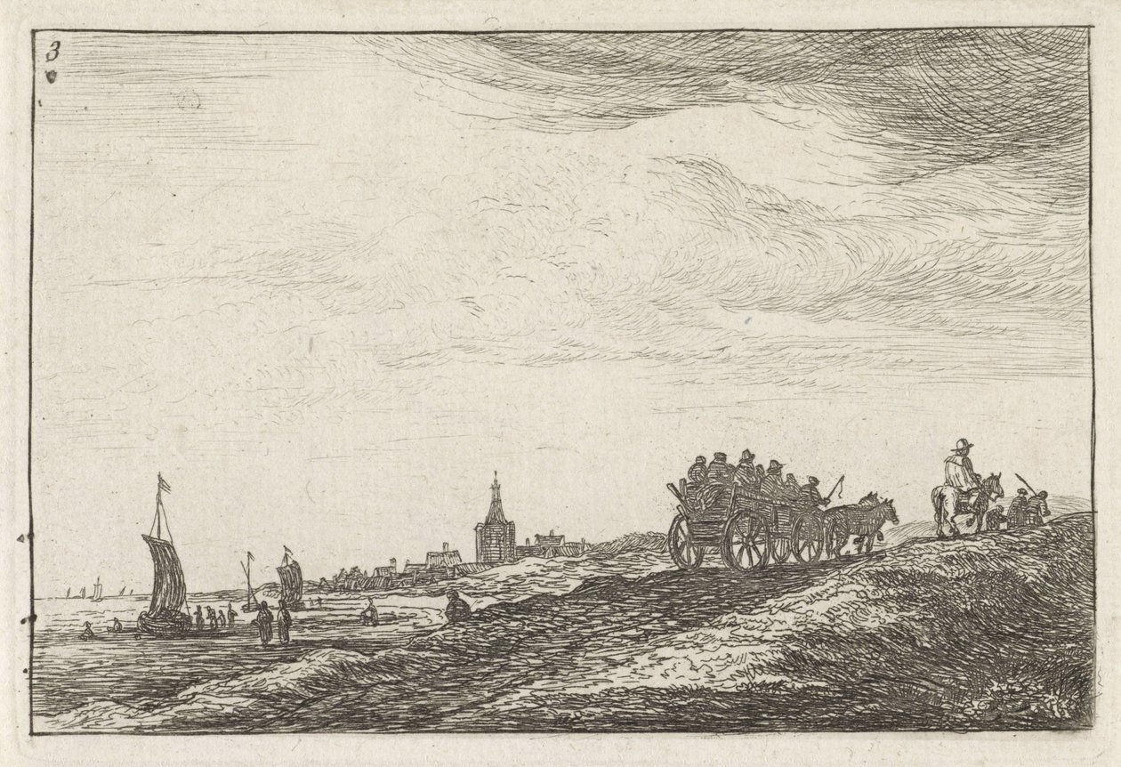 Hestevogns kystlinje af Anthonie Waterloo