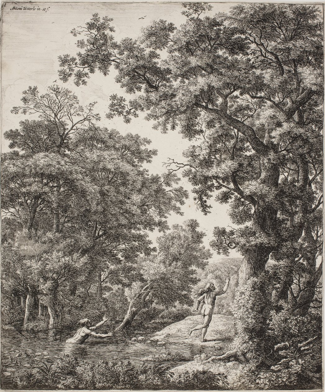 Landskab med Alpheus og Arethusa af Anthonie Waterloo