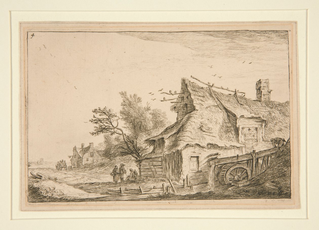Landsbyen ved Møllen af Anthonie Waterloo