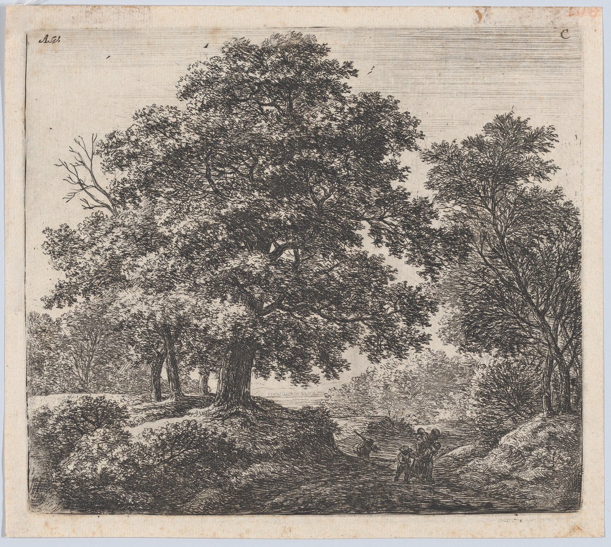 Mor og tre børn, 1600-tallet. af Anthonie Waterloo