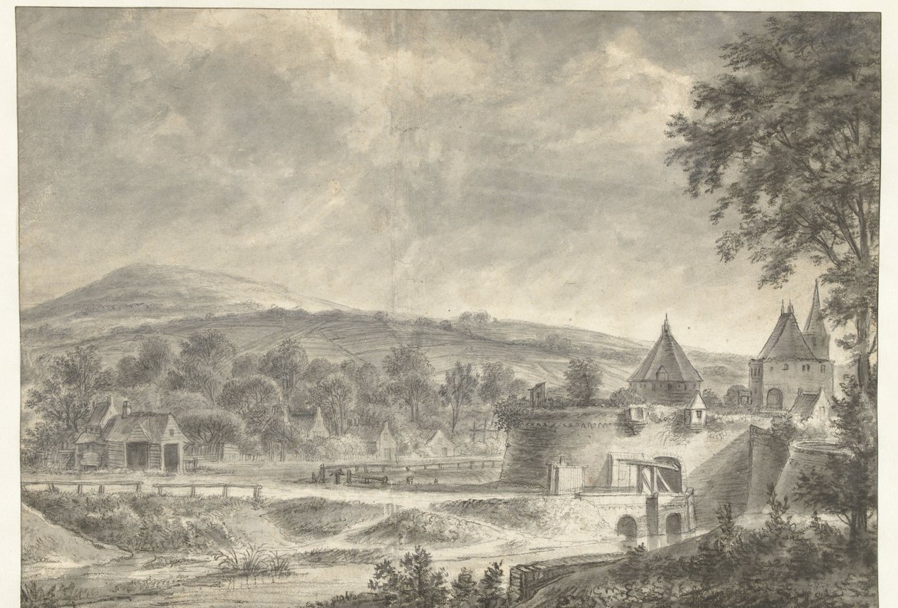 St. Janspoort i Arnhem af Anthonie Waterloo