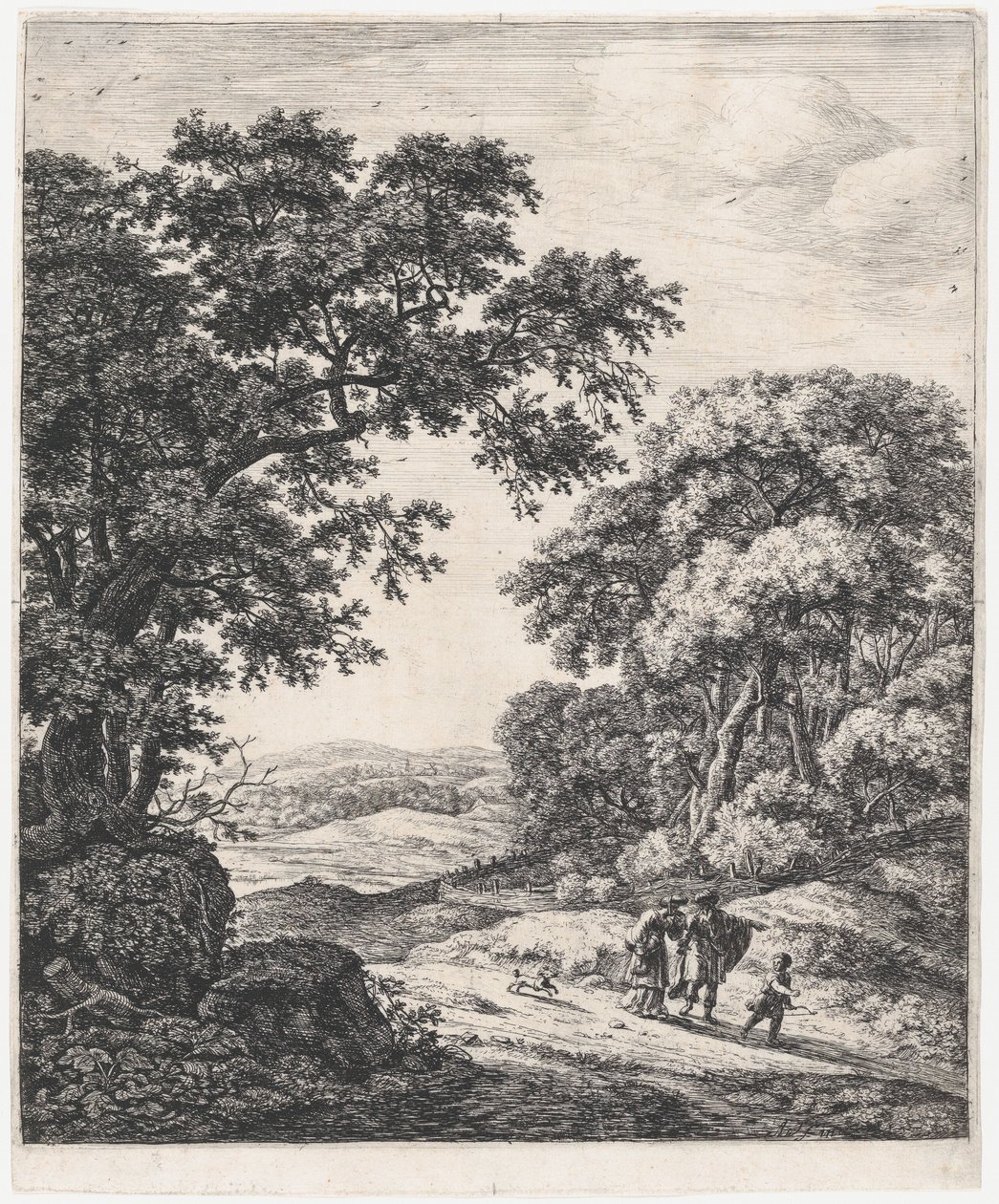 Hagars afgang, 1600-tallet. af Anthonie Waterloo