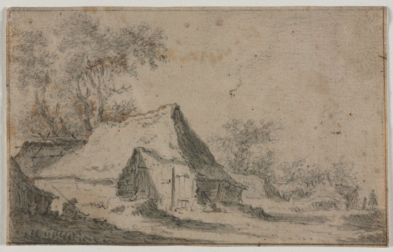 The Little Hamlet, andet eller tredje kvartal 1600-tallet. af Anthonie Waterloo