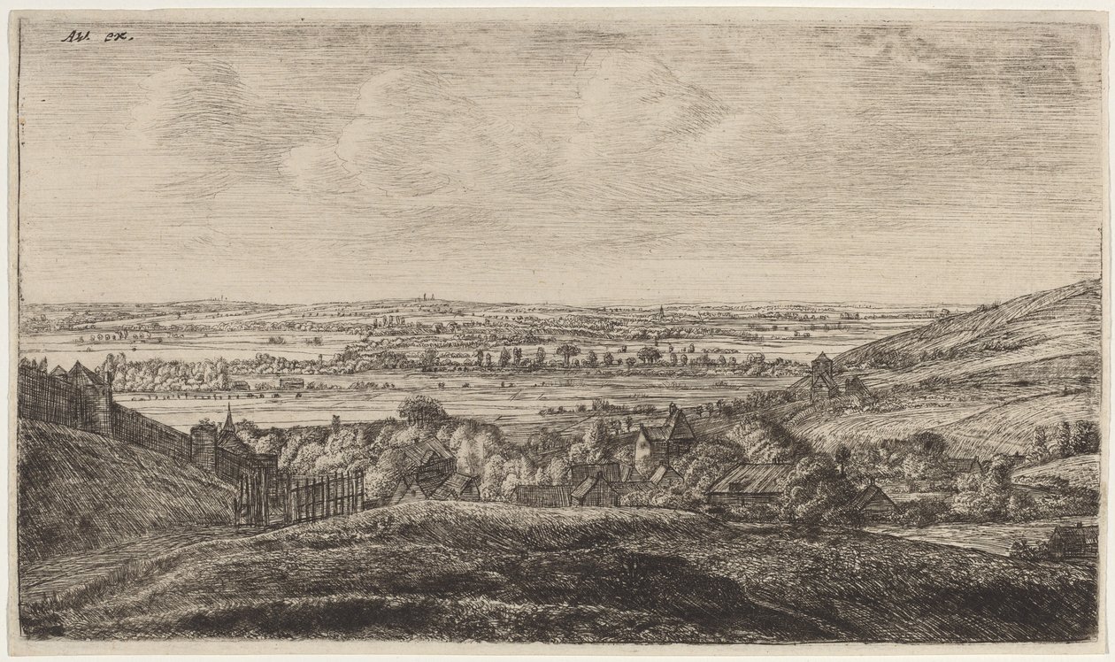 Hamlet i en dal af Anthonie Waterloo and Johannes Ruischer
