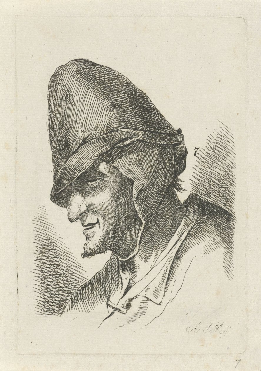 Mand med høj hat af Anthonie Willem Hendrik Nolthenius de Man