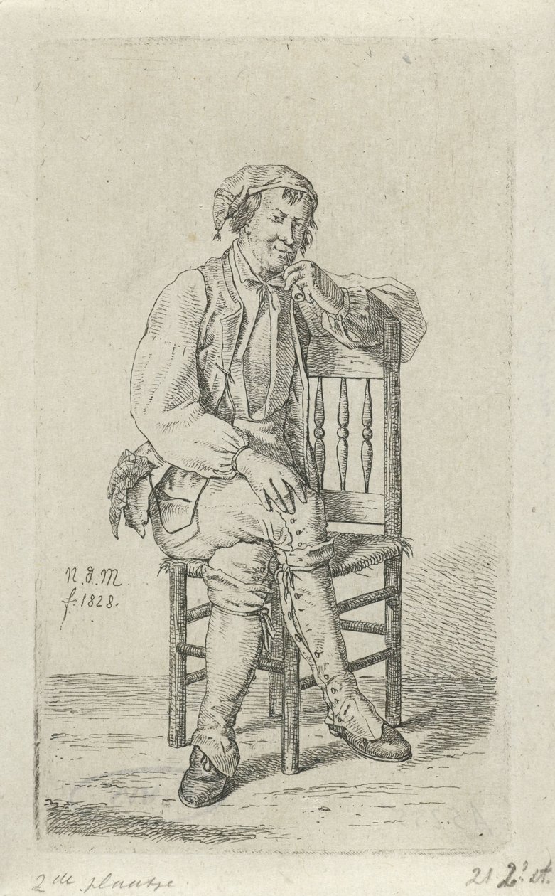 Mand på en stol 12 studiefigurer (serietitel) af Anthonie Willem Hendrik Nolthenius de Man