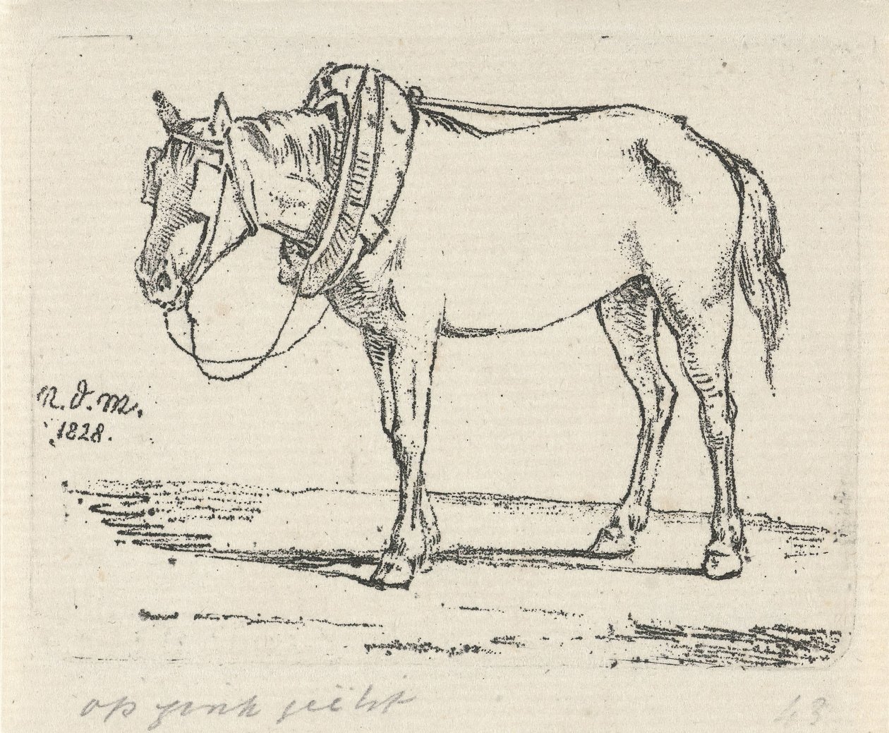 sminket hest af Anthonie Willem Hendrik Nolthenius de Man