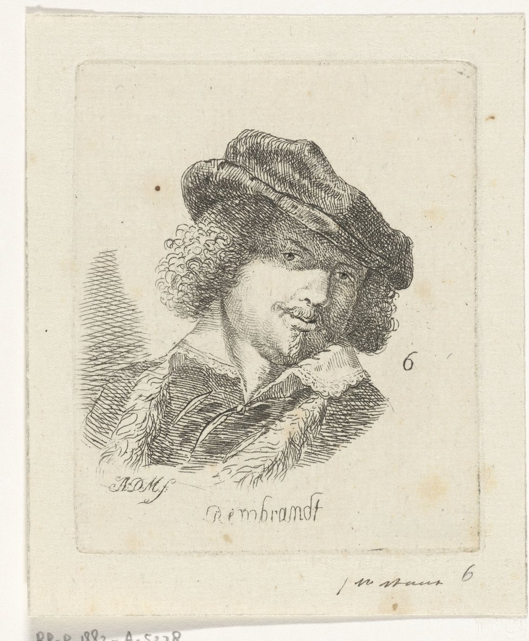 Portræt af Rembrandt af Anthonie Willem Hendrik Nolthenius de Man