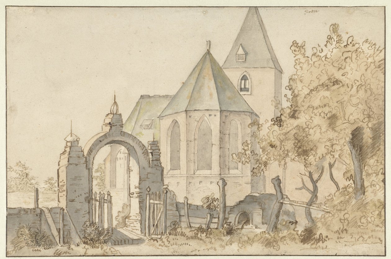 Kirke i Soest af Anthonie van Borssom