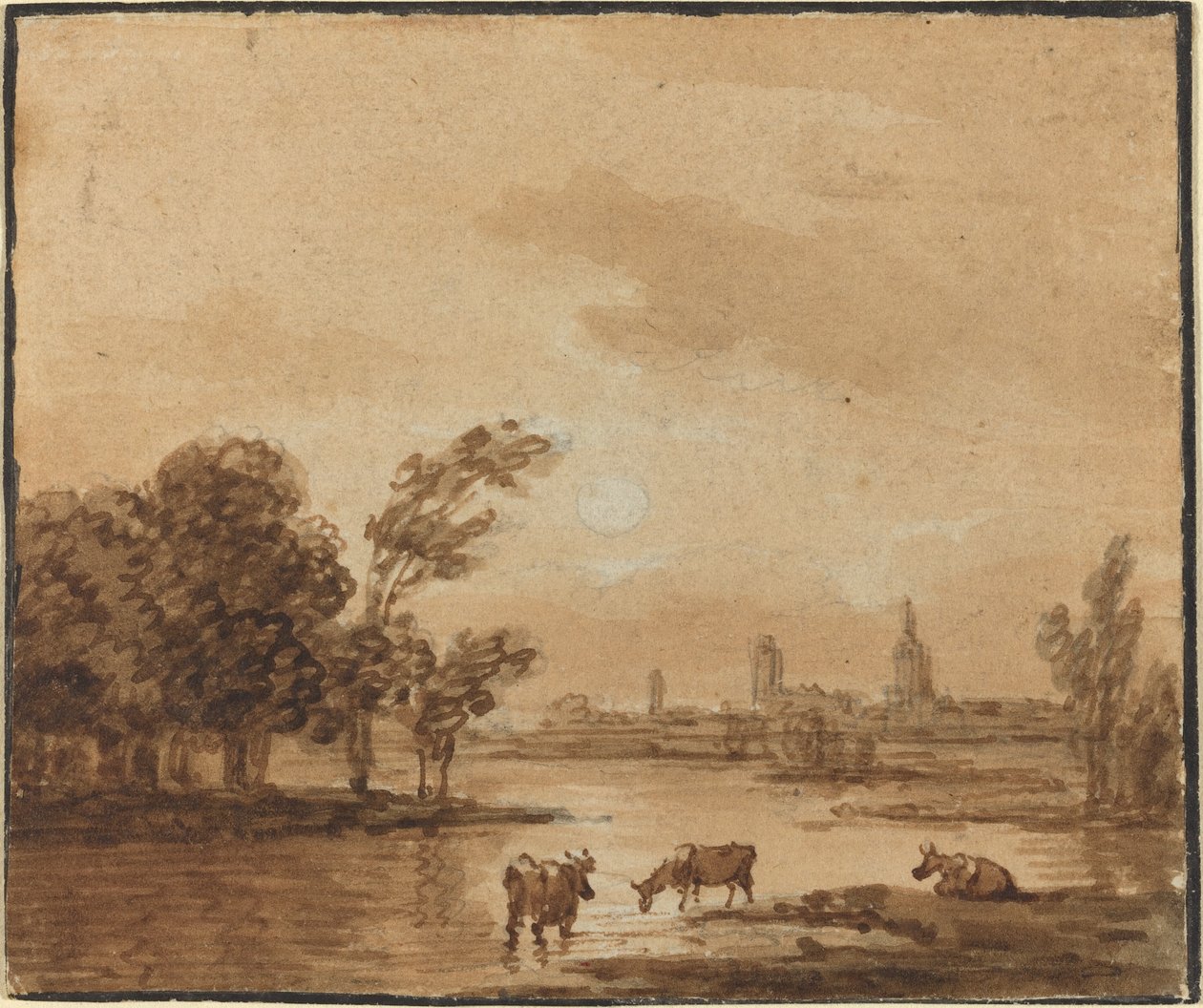 Landskab af Anthonie van Borssom