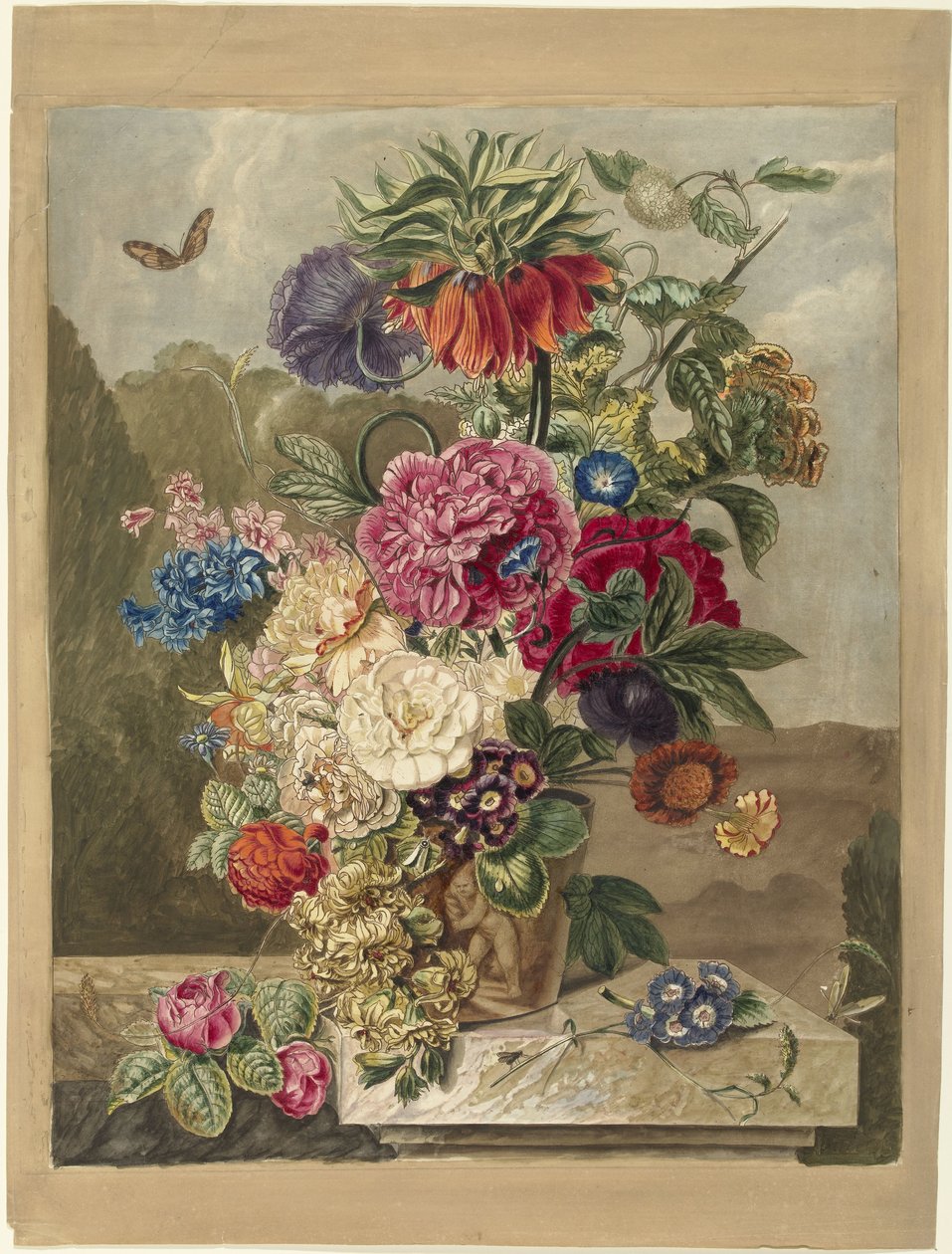 blomsterarrangement af Anthonie van den Bos