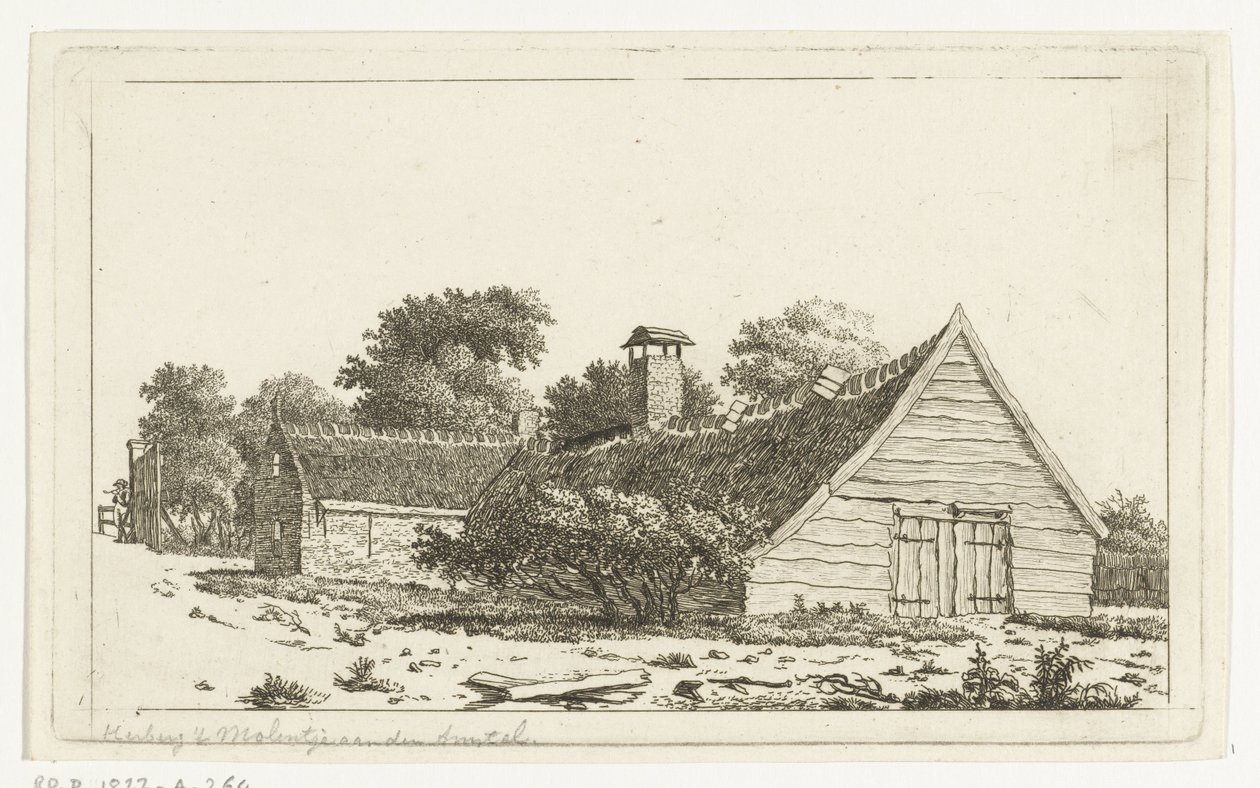 Herberg het Molentje aan de Amstel (titel på objekt) af Anthonie van den Bos