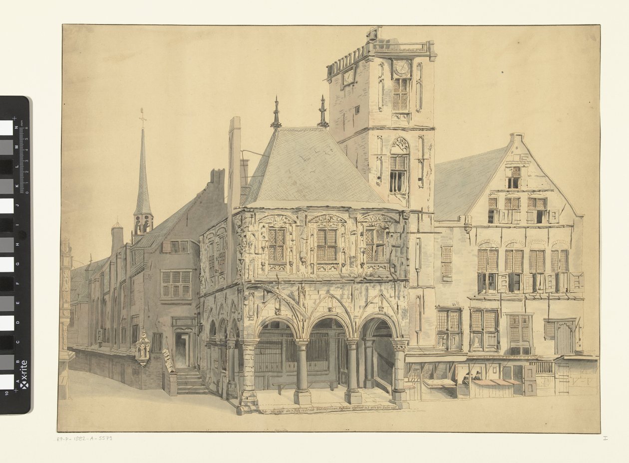 Det gamle rådhus i Amsterdam, 1641 af Anthonie van den Bos