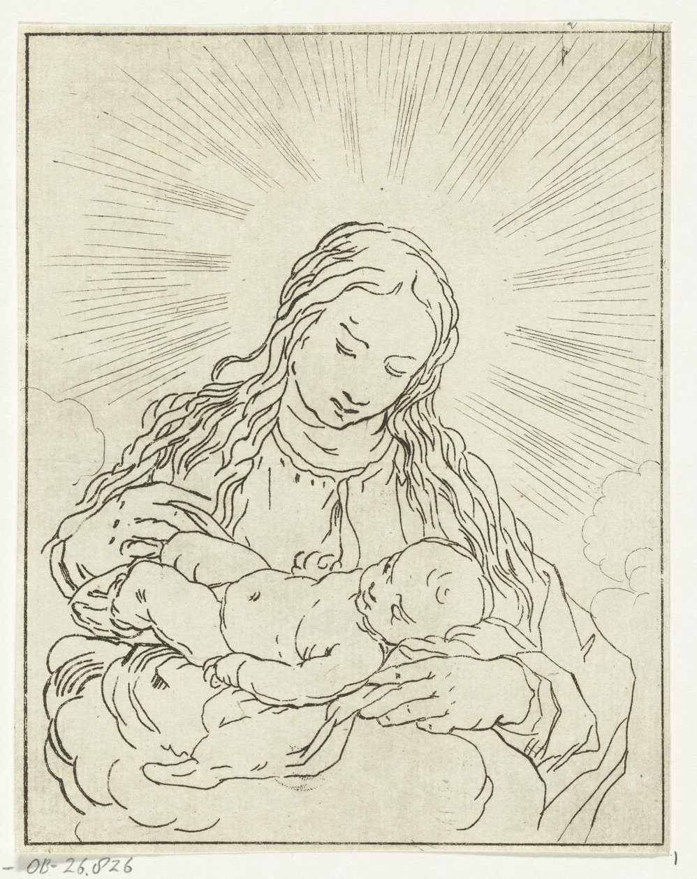 Mary med barn af Anthonie van den Bos