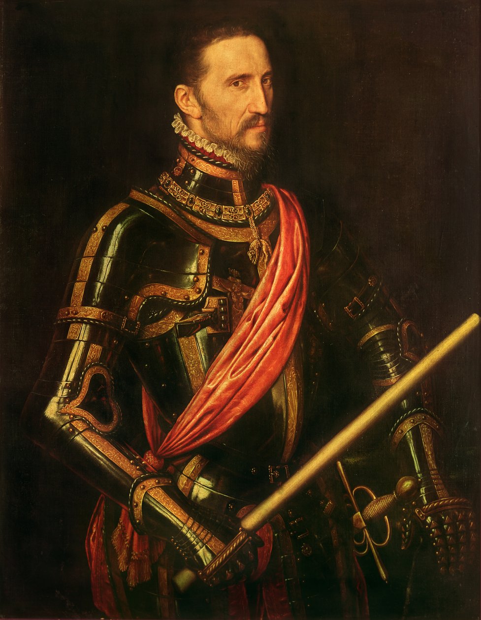 Portræt af Fernando Álvarez de Toledo, 3. hertug af Alba (1508 - 1582), 1549 af Anthonis van Dashorst Mor
