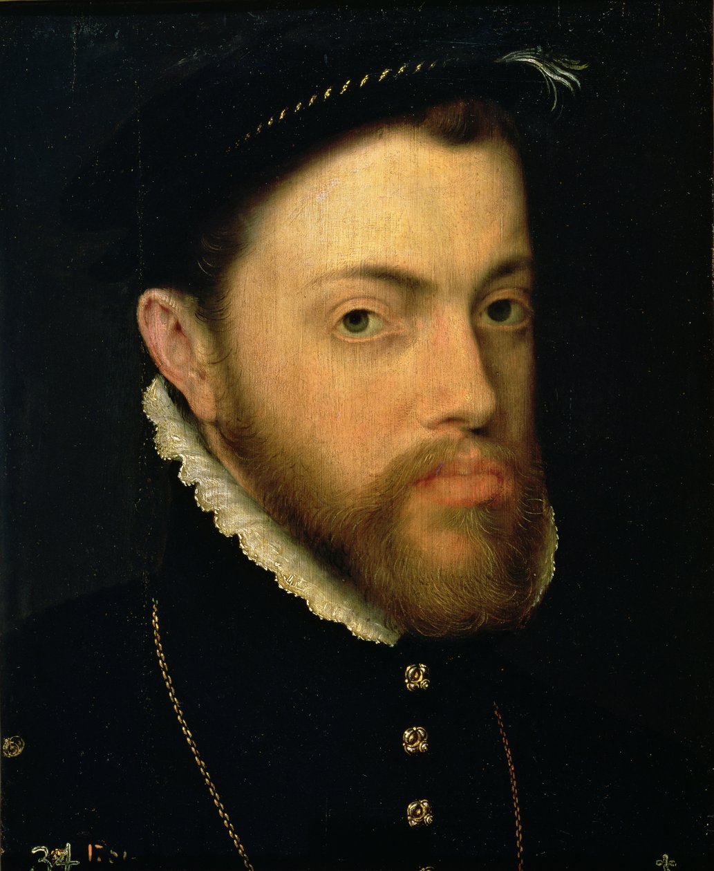 Portræt af Filip II af Spanien (1527-98) af Anthonis van Dashorst Mor