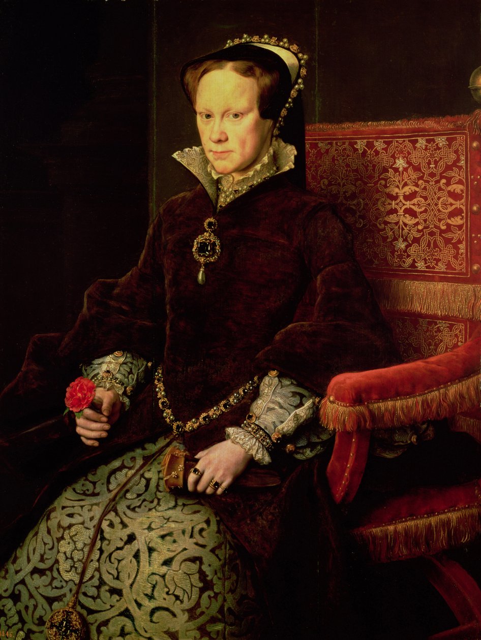Dronning Mary I (1516-58) 1554 af Anthonis van Dashorst Mor
