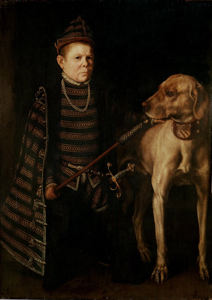 Dværgen af kardinal Granvelle, ca. 1560 af Anthonis van Dashorst Mor