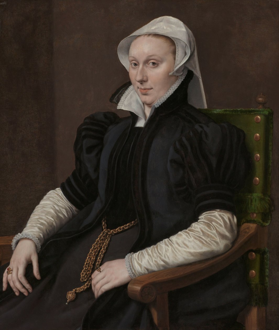 Portrætter af Sir Thomas Gresham og Anne Fernely Portræt af Anne Fernely. Hustru til Sir Thomas Gresham af Anthonis Mor
